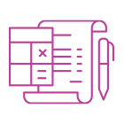 purple calculator icon